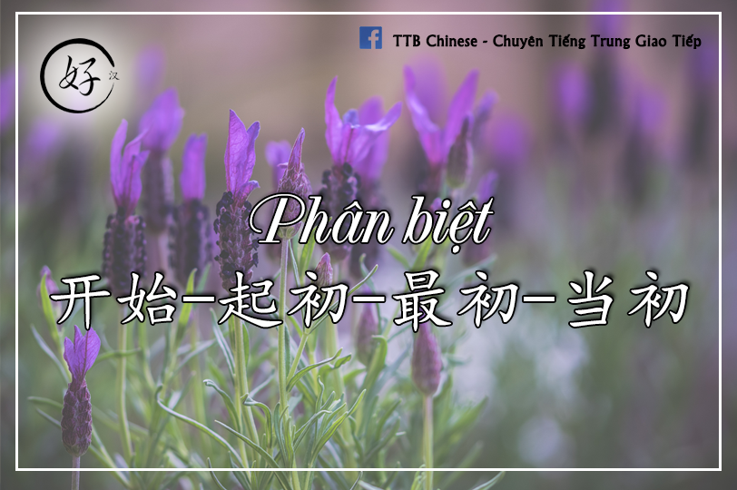 Read more about the article Phân biệt 开始 – 起初 – 最初 – 当初